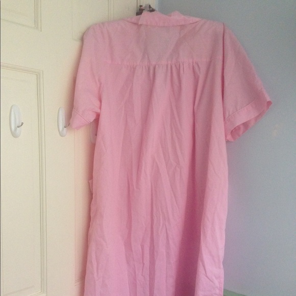Vintage Cute Pink Button Down Dress - Picture 2 of 3